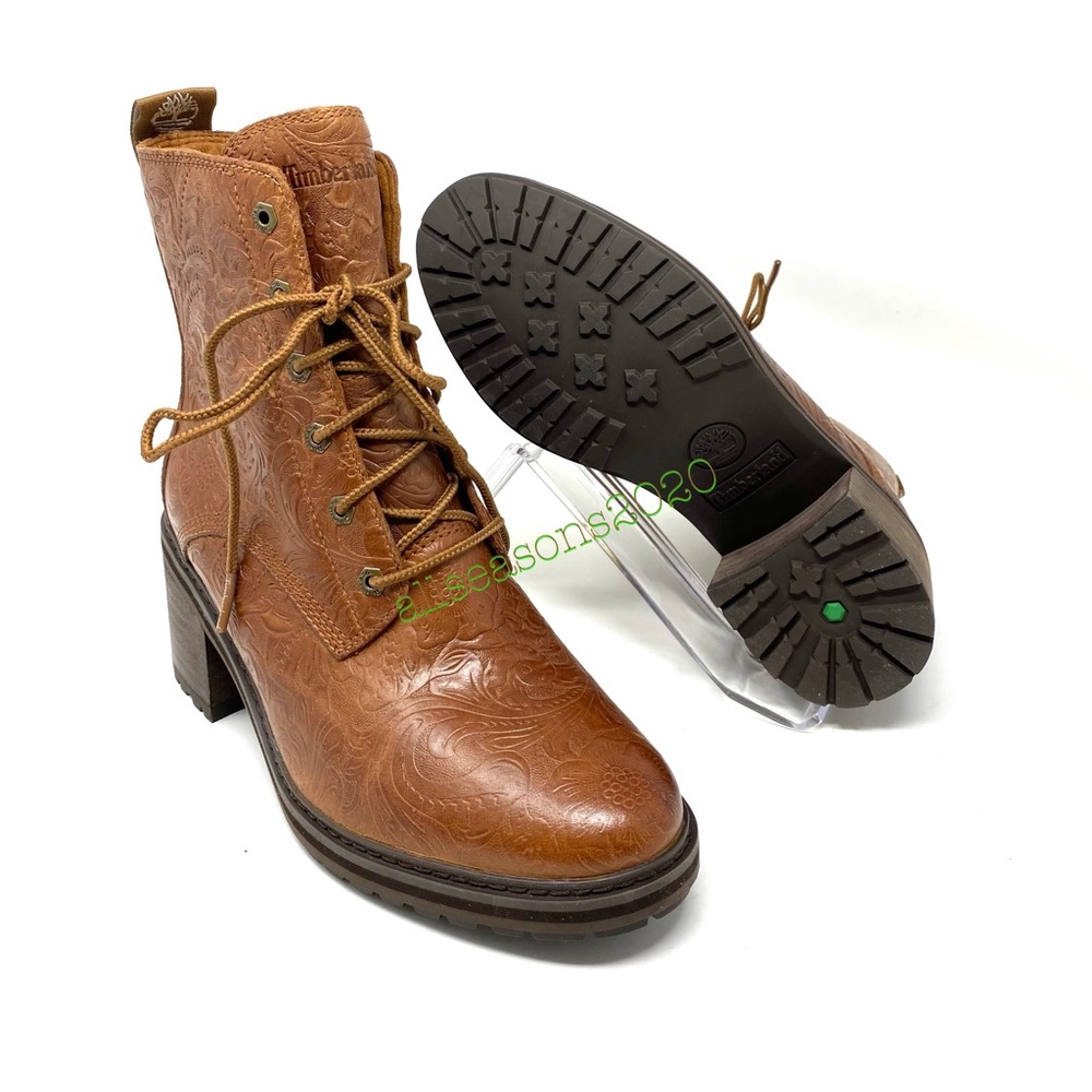 Timberland Sienna High Side ZIP Boot Emboss BrownW - Picture 7 of 15
